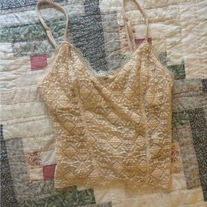 Free People Lace Cami in Cream